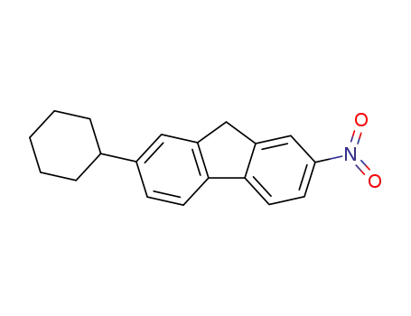 Molecular Structure of 63189-10-6 (9H-Fluorene, 2-cyclohexyl-7-nitro-)