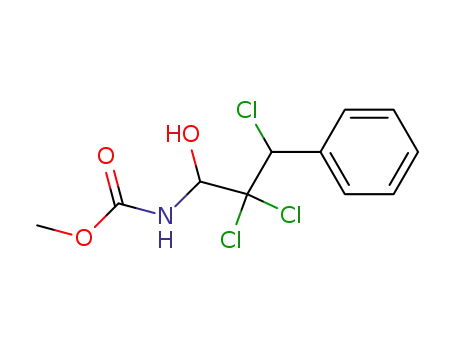 Molecular Structure of 55158-91-3 ((2,2,3-Trichloro-1-hydroxy-3-phenyl-propyl)-carbamic acid methyl ester)