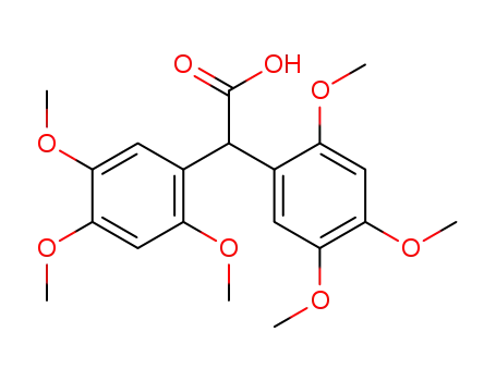 Molecular Structure of 83700-81-6 (Benzeneacetic acid, 2,4,5-trimethoxy-a-(2,4,5-trimethoxyphenyl)-)