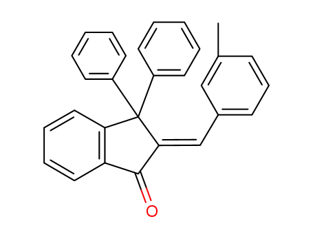 1.1-diphenyl-2-(3-methyl-benzylidene-(<i>seqtrans</i>))-indanone-<sup>(3)</sup>