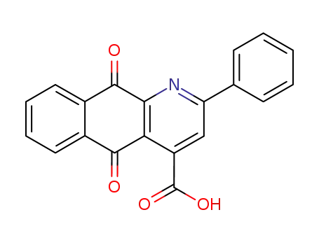 5,10-dioxo-2-phenyl-5,10-dihydro-benzo[<i>g</i>]quinoline-4-carboxylic acid