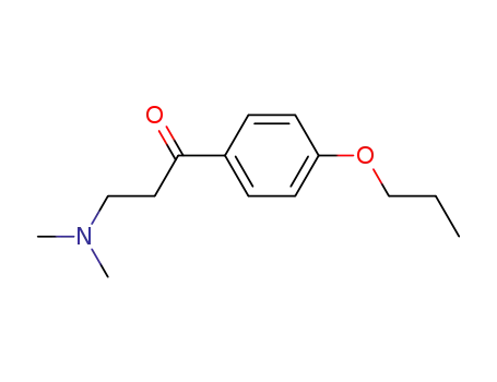 Molecular Structure of 109245-96-7 (1-Propanone, 3-(dimethylamino)-1-(4-propoxyphenyl)-)