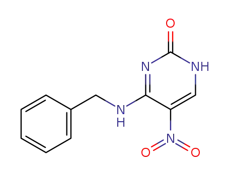 Molecular Structure of 112951-02-7 (4-benzylamino-5-nitro-1H-pyrimidin-2-one)