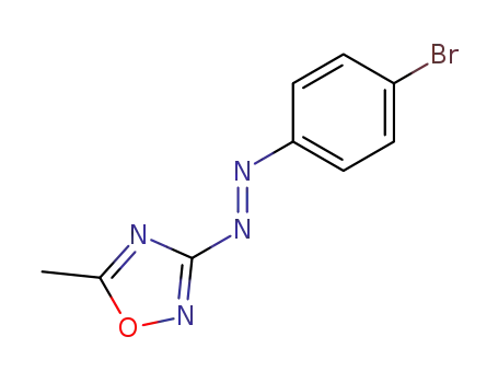 Molecular Structure of 52512-58-0 (3-(4-bromo-<i>trans</i>-phenylazo)-5-methyl-[1,2,4]oxadiazole)