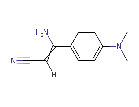 Molecular Structure of 25354-56-7 (3-amino-3-(4-dimethylamino-phenyl)-acrylonitrile)