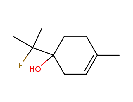 Molecular Structure of 35866-71-8 (8-fluoro-p-menth-1-en-4-ol)