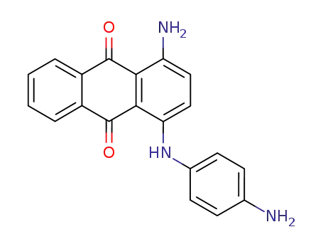Molecular Structure of 28949-07-7 (9,10-Anthracenedione, 1-amino-4-[(4-aminophenyl)amino]-)
