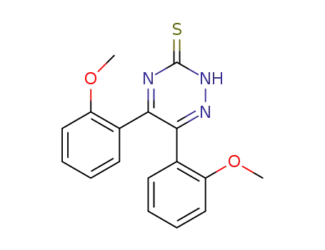5,6-bis-(2-methoxy-phenyl)-2<i>H</i>-[1,2,4]triazine-3-thione
