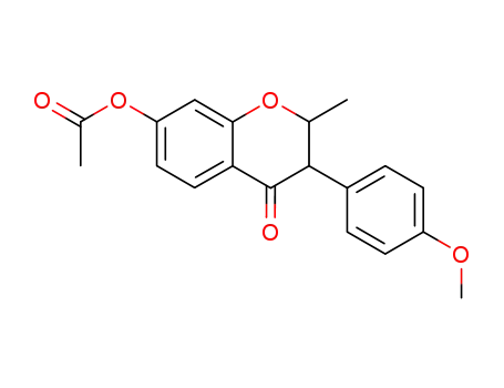 7-acetoxy-3-(4-methoxy-phenyl)-2-methyl-chroman-4-one