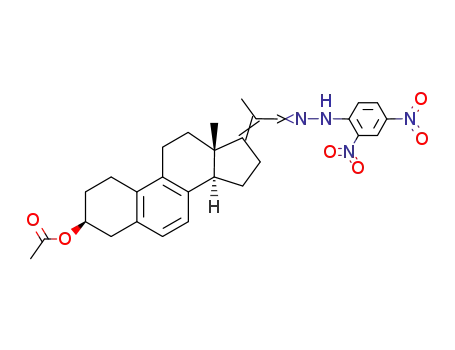 3β-acetoxy-19,23,24-trinor-chola-5,7,9,17(20)ξ-tetraen-22-al-(2,4-dinitro-phenylhydrazone)