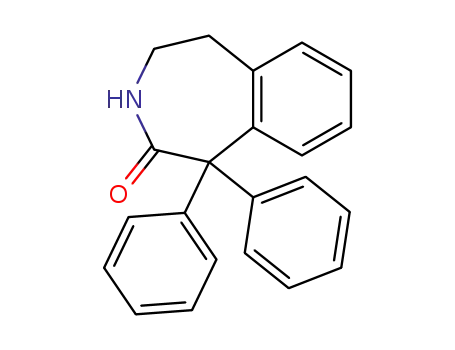 Molecular Structure of 22051-02-1 (1,1-diphenyl-1,3,4,5-tetrahydro-benz[<i>d</i>]azepin-2-one)