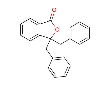 Molecular Structure of 10139-61-4 (1(3H)-Isobenzofuranone, 3,3-bis(phenylmethyl)-)