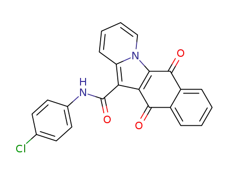 6,11-dioxo-6,11-dihydro-benzo[<i>f</i>]pyrido[1,2-<i>a</i>]indole-12-carboxylic acid-(4-chloro-anilide)