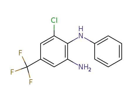 3-chloro-<i>N</i><sup>2</sup>-phenyl-5-trifluoromethyl-<i>o</i>-phenylenediamine
