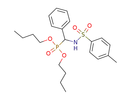 Molecular Structure of 84454-08-0 ([Phenyl-(toluene-4-sulfonylamino)-methyl]-phosphonic acid dibutyl ester)