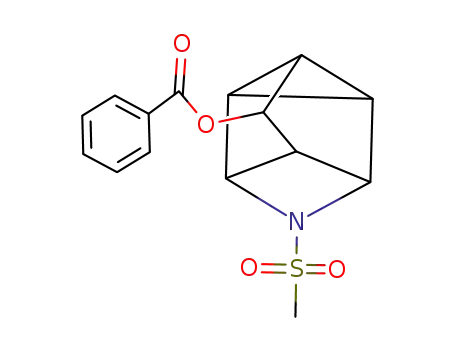 7-benzoyloxy-4-methylsulfonyl-4-azatetracyclo<3.3.0.0<sup>2,8</sup>.0<sup>3,6</sup>>octane