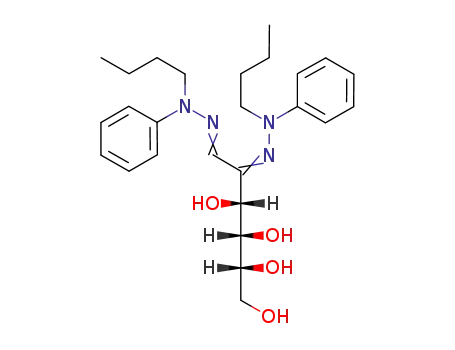 Molecular Structure of 119698-21-4 (D-<i>arabino</i>-[2]hexosulose-bis-(butyl-phenyl-hydrazone))