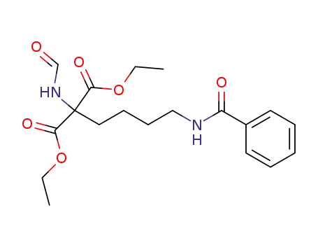 (4-benzoylamino-butyl)-formylamino-malonic acid diethyl ester