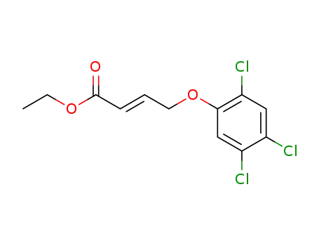 Molecular Structure of 64899-56-5 (2-Butenoic acid, 4-(2,4,5-trichlorophenoxy)-, ethyl ester)