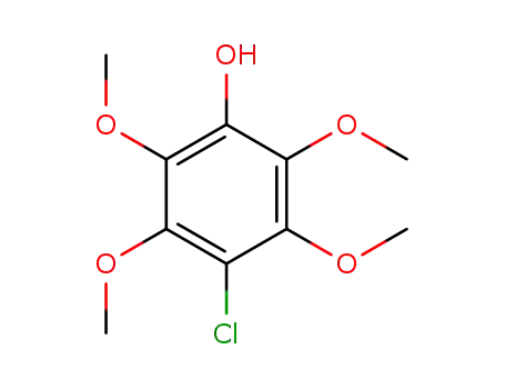 Molecular Structure of 99188-18-8 (4-chloro-2,3,5,6-tetramethoxy-phenol)