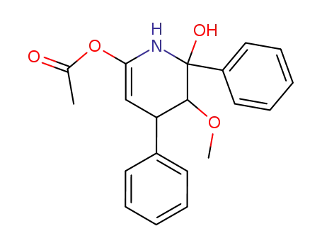 6-acetoxy-3-methoxy-2,4-diphenyl-1,2,3,4-tetrahydro-pyridin-2-ol