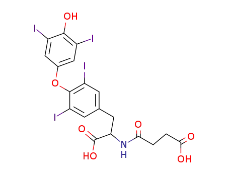 L-Tyrosine,
N-(3-carboxy-1-oxopropyl)-O-(4-hydroxy-3,5-diiodophenyl)-3,5-diiodo-
