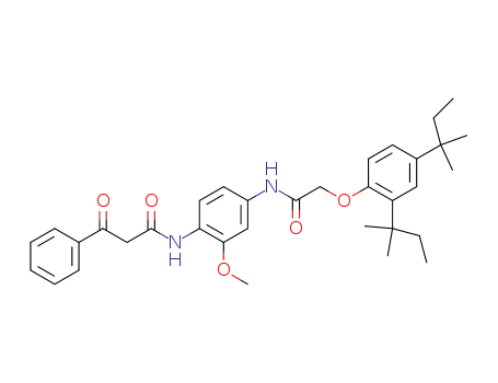 4-[2-(2,4-di-<i>tert</i>-pentyl-phenoxy)-acetylamino]-2-methoxy-1-(3-oxo-3-phenyl-propionylamino)-benzene