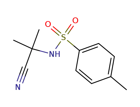 Molecular Structure of 15934-51-7 (<i>N</i>-(1-cyano-1-methyl-ethyl)-toluene-4-sulfonamide)