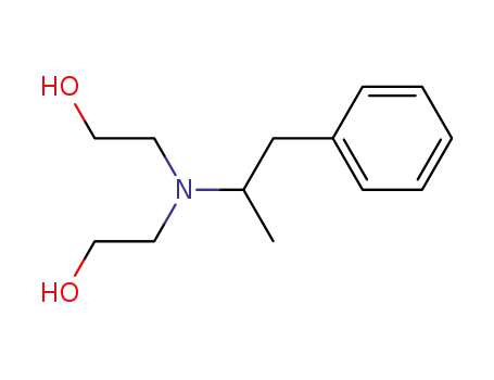 Molecular Structure of 26393-84-0 (bis-(2-hydroxy-ethyl)-(1-methyl-2-phenyl-ethyl)-amine)