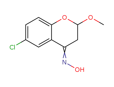 6-Chloro-2-methoxy-chroman-4-one oxime