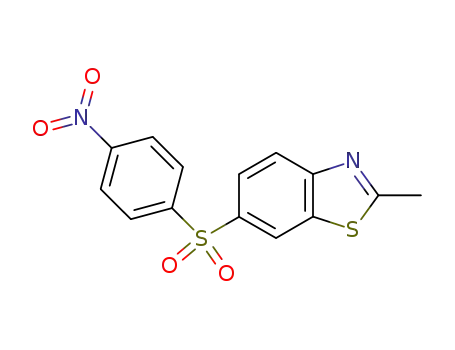2-methyl-6-(4-nitro-benzenesulfonyl)-benzothiazole