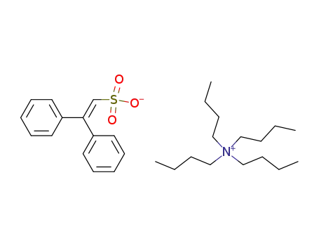 Molecular Structure of 114086-83-8 (tetrabutylammonium 2,2-diphenylvinylsulphonate)