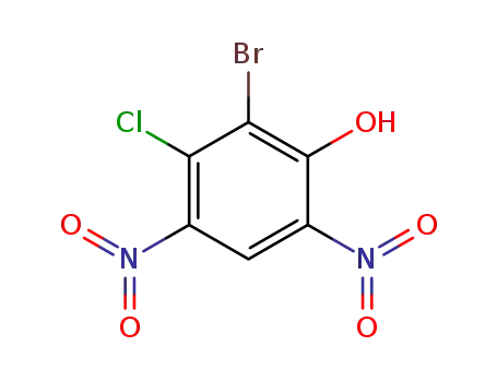 2-bromo-3-chloro-4,6-dinitro-phenol