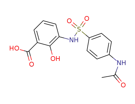 Molecular Structure of 875235-09-9 (3-[(<i>N</i>-acetyl-sulfanilyl)-amino]-2-hydroxy-benzoic acid)