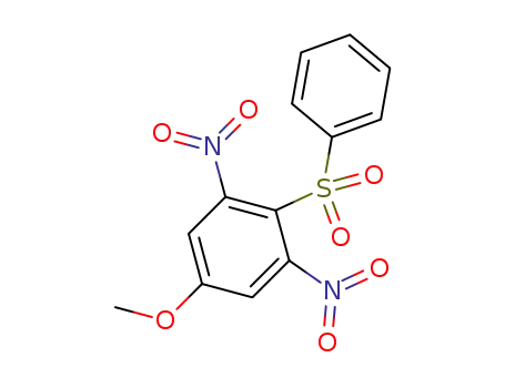 Molecular Structure of 672288-48-1 (2-benzenesulfonyl-5-methoxy-1,3-dinitro-benzene)