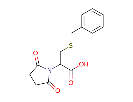 Molecular Structure of 100711-60-2 (<i>S</i>-benzyl-<i>N</i>,<i>N</i>-succinyl-<i>DL</i>-cysteine)