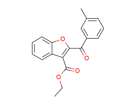 Molecular Structure of 109614-97-3 (2-<i>m</i>-toluoyl-benzofuran-3-carboxylic acid ethyl ester)
