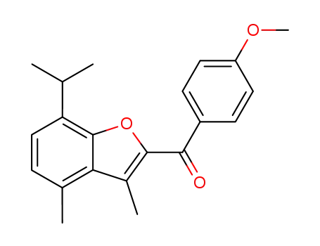 (7-isopropyl-3,4-dimethyl-benzofuran-2-yl)-(4-methoxy-phenyl)-ketone