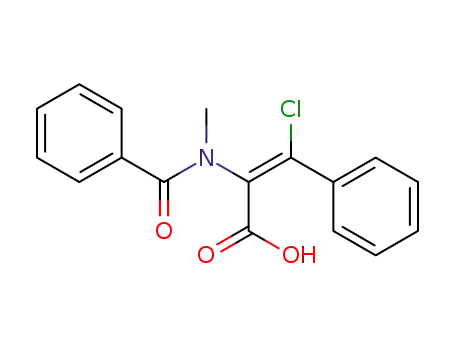 α-(benzoyl-methyl-amino)-β-chloro-cinnamic acid