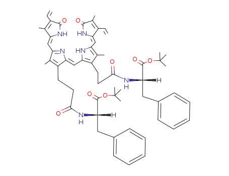 Molecular Structure of 109203-61-4 (biliverdin-IXα bis<(S)-phenylalanine t-butyl ester>)