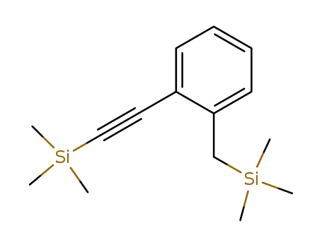 Molecular Structure of 59790-57-7 (1-Trimethylsilanylethynyl-2-trimethylsilanylmethyl-benzene)