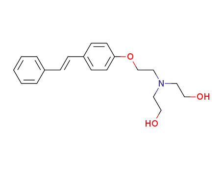 bis-(2-hydroxy-ethyl)-(2-<i>trans</i>-stilben-4-yloxy-ethyl)-amine
