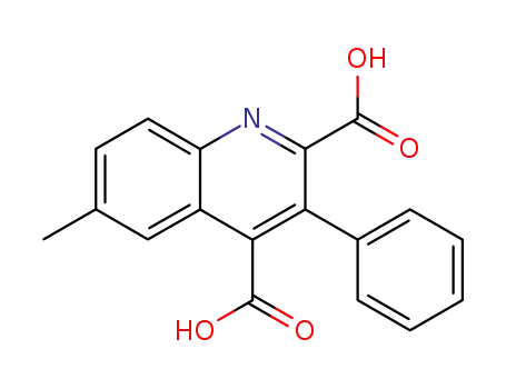 Molecular Structure of 19571-15-4 (6-methyl-3-phenyl-quinoline-2,4-dicarboxylic acid)