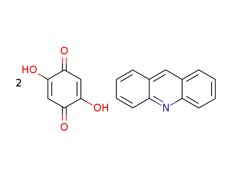 Molecular Structure of 107825-18-3 (2,5-Dihydroxy-1,4-benzoquinone, Acridine Complex)