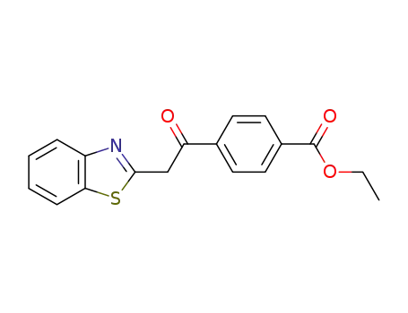 4-(benzothiazol-2-yl-acetyl)-benzoic acid ethyl ester
