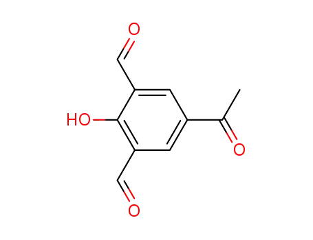 Molecular Structure of 98946-50-0 (1,3-Benzenedicarboxaldehyde, 5-acetyl-2-hydroxy-)
