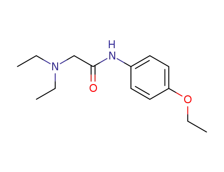Molecular Structure of 65447-01-0 (Acetamide, 2-(diethylamino)-N-(4-ethoxyphenyl)-)