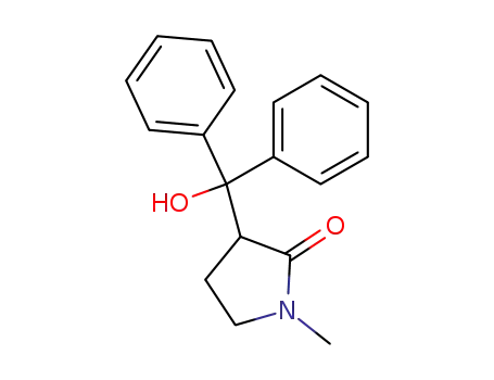 3-(α-hydroxy-benzhydryl)-1-methyl-pyrrolidin-2-one