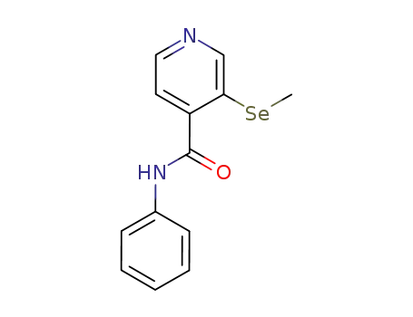 Molecular Structure of 134312-88-2 (3-Methylselanyl-N-phenyl-isonicotinamide)