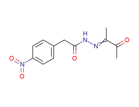 (4-nitro-phenyl)-acetic acid-(1-methyl-2-oxo-propylidene-hydrazide)